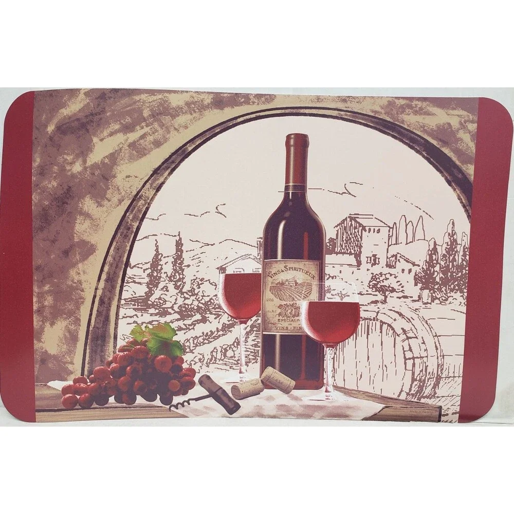 Set of 3 Kitchen Plastic Placemats(12
